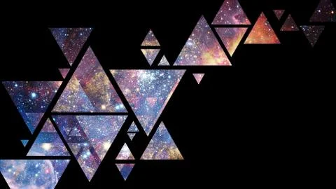 Space and geometry design. Elements of this image furnished by NASA. Stock Photos