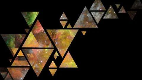 Space and geometry design. Elements of this image furnished by NASA. 写真素材