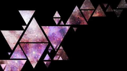 Space and geometry design. Elements of this image furnished by NASA. Stock Photos