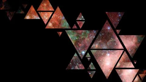 Space and geometry design. Elements of this image furnished by NASA. Stock Photos