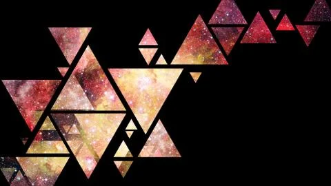 Space and geometry design. Elements of this image furnished by NASA. Stock Photos