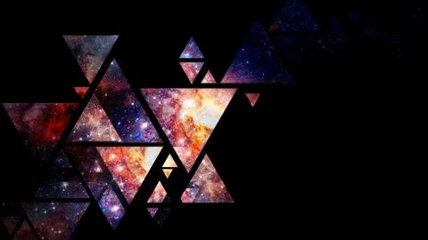 Space and geometry design. Elements of this image furnished by NASA. Stock Photos