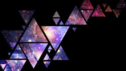 Space and geometry design. Elements of this image furnished by NASA. Stock Photos