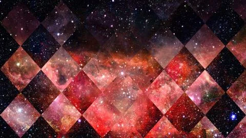 Space and geometry design. Elements of this image furnished by NASA. Stock Photos