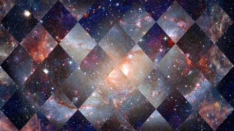 Space and geometry design. Elements of this image furnished by NASA. 스톡 사진