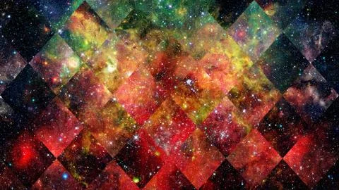 Space and geometry design. Elements of this image furnished by NASA. 스톡 사진