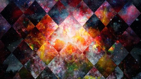 Space and geometry design. Elements of this image furnished by NASA. 스톡 사진