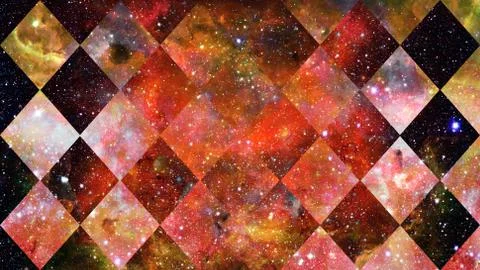 Space and geometry design. Elements of this image furnished by NASA. Stock Photos