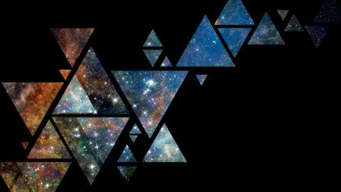 Space and geometry design. Elements of this image furnished by NASA. 写真素材