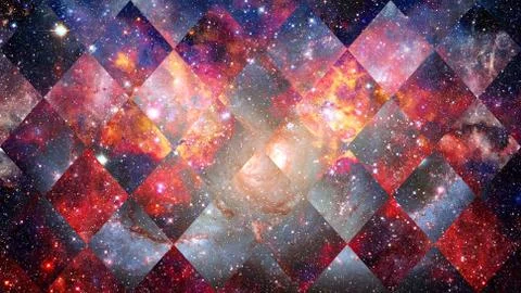 Space and geometry design. Elements of this image furnished by NASA. Stock Photos