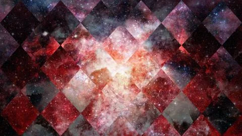 Space and geometry design. Elements of this image furnished by NASA. Foto stock