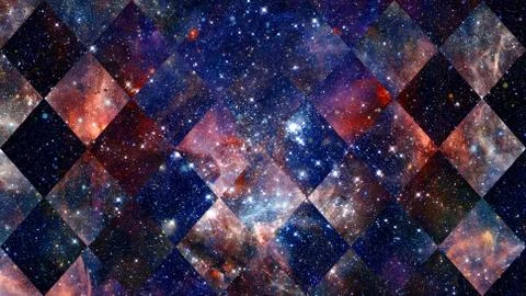 Space and geometry design. Elements of this image furnished by NASA. Stock Photos