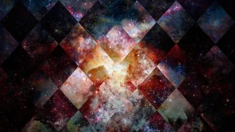 Space and geometry design. Elements of this image furnished by NASA. Stock Photos