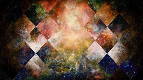 Space and geometry design. Elements of this image furnished by NASA. 写真素材