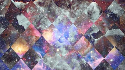 Space and geometry design. Elements of this image furnished by NASA. Stock Photos