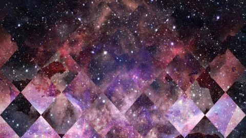 Space and geometry design. Elements of this image furnished by NASA. Stock Photos