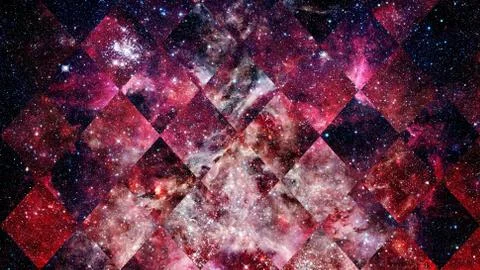 Space and geometry design. Elements of this image furnished by NASA. Foto stock