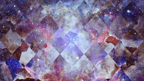 Space and geometry design. Elements of this image furnished by NASA. 写真素材