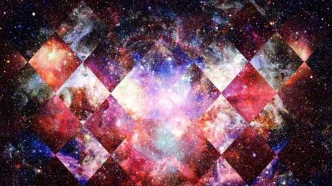 Space and geometry design. Elements of this image furnished by NASA. Stock Photos