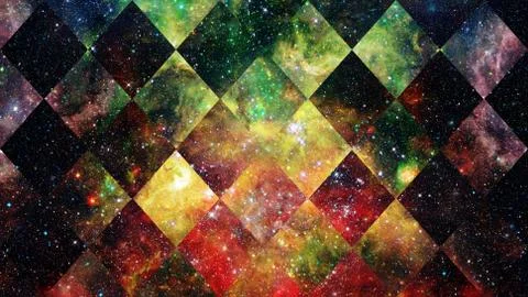 Space and geometry design. Elements of this image furnished by NASA. Stock Photos