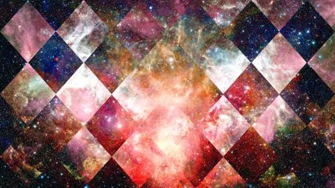 Space and geometry design. Elements of this image furnished by NASA. Stock Photos