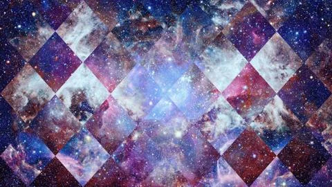 Space and geometry design. Elements of this image furnished by NASA. Foto stock