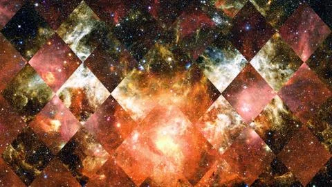 Space and geometry design. Elements of this image furnished by NASA. Stock Photos