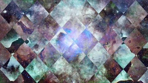 Space and geometry design. Elements of this image furnished by NASA. Stock Photos