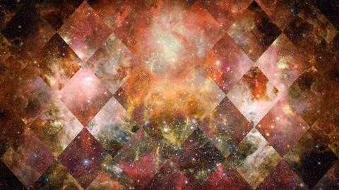 Space and geometry design. Elements of this image furnished by NASA. Stock Photos