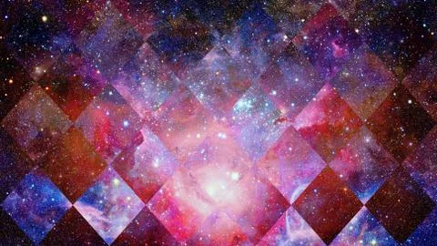 Space and geometry design. Elements of this image furnished by NASA. Stock Photos