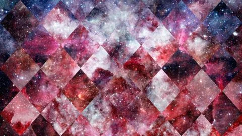 Space and geometry design. Elements of this image furnished by NASA. Stock Photos