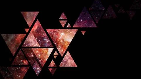 Space and geometry design. Elements of this image furnished by NASA. Space... Stock Photos