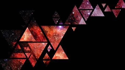 Space and geometry design. Elements of this image furnished by NASA. Space... Foto stock