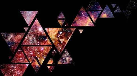 Space and geometry design. Elements of this image furnished by NASA. Space... Stock Photos