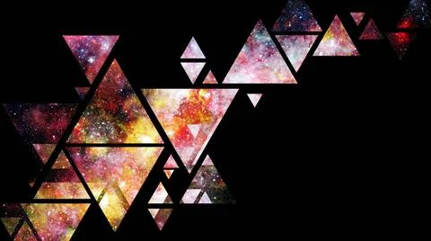 Space and geometry design. Elements of this image furnished by NASA. Space... Stock Photos