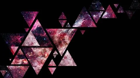 Space and geometry design. Elements of this image furnished by NASA. Space... Stock Photos