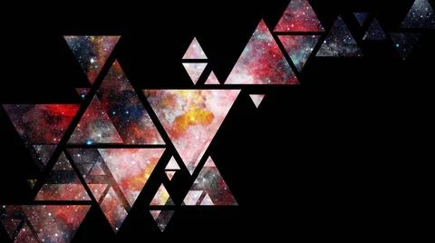 Space and geometry design. Elements of this image furnished by NASA. Space... Stock Photos