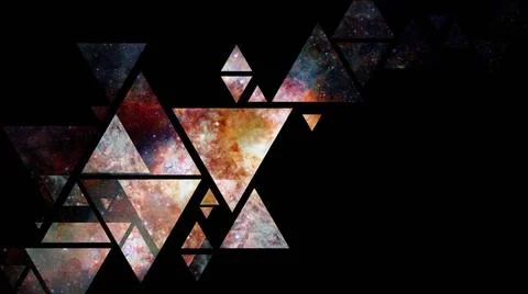 Space and geometry design. Elements of this image furnished by NASA. Space... 写真素材