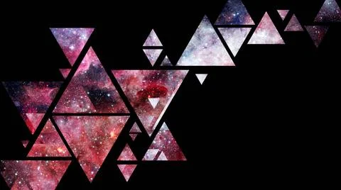 Space and geometry design. Elements of this image furnished by NASA. Space... Stock Photos