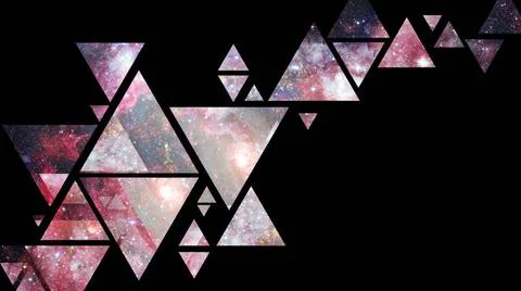 Space and geometry design. Elements of this image furnished by NASA. Space... Stock Photos