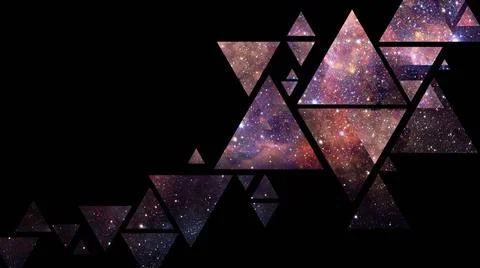 Space and geometry design. Elements of this image furnished by NASA. Space... Stock Photos