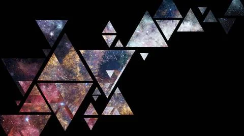 Space and geometry design. Elements of this image furnished by NASA. Space... Foto stock