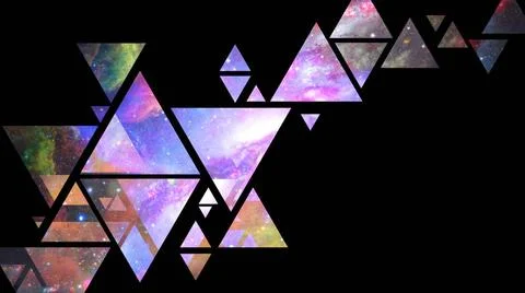 Space and geometry design. Elements of this image furnished by NASA. Space... Foto stock