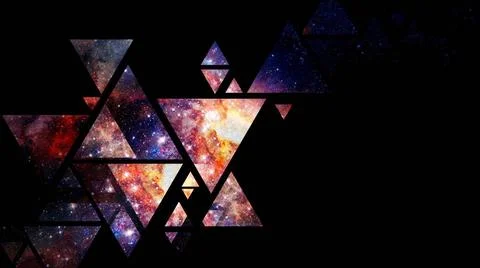 Space and geometry design. Elements of this image furnished by NASA. Space... Stock Photos