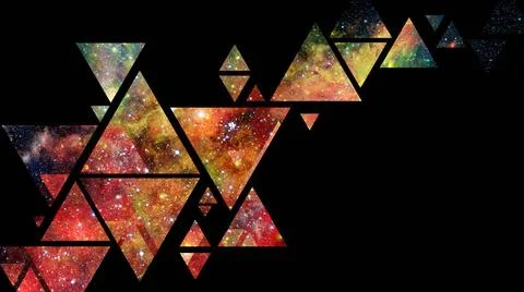 Space and geometry design. Elements of this image furnished by NASA. Space... Stock Photos