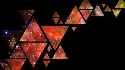 Space and geometry design. Elements of this image furnished by NASA. Space... Stock Photos