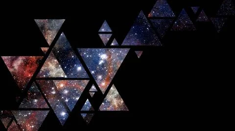 Space and geometry design. Elements of this image furnished by NASA. Space... Stock Photos