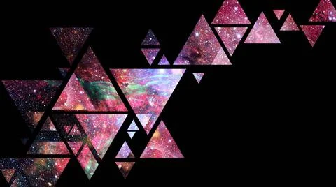 Space and geometry design. Elements of this image furnished by NASA. Space... Stock Photos