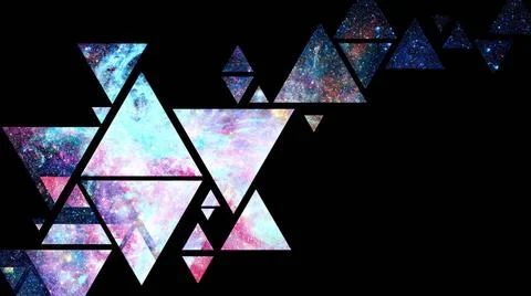 Space and geometry design. Elements of this image furnished by NASA. Space... Foto stock