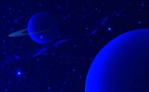 Space and Planets Stock Illustration